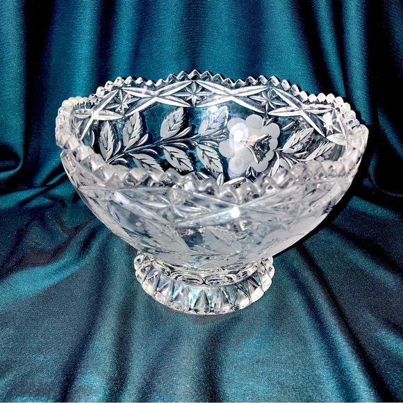 【LAUSITZER GLAS】ラウジッツァー 切子鉢 ボウル ハンドカット LAUSITZER GLAS】ラウジッツァー 切子鉢 ボウル ハンドカット